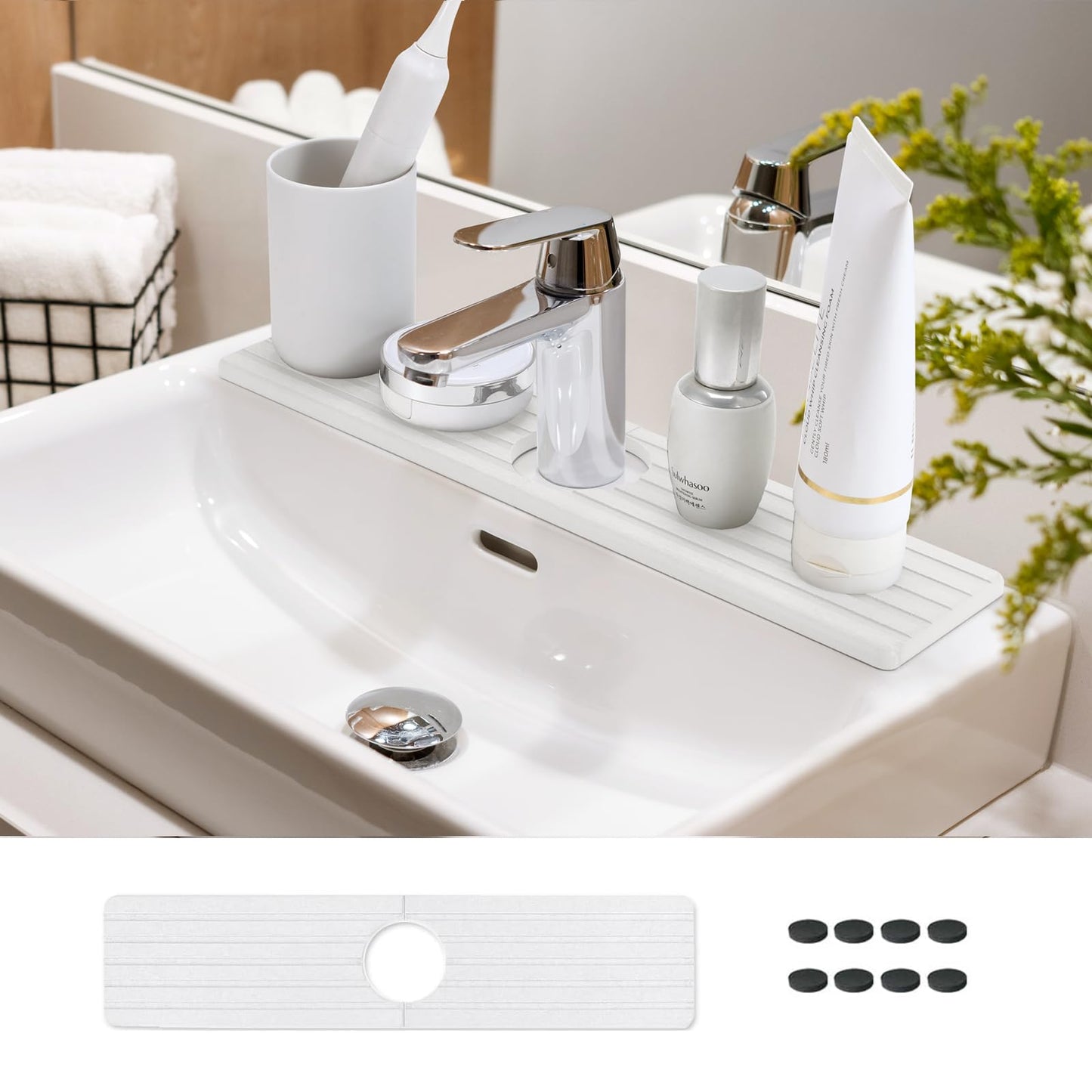Diatomite Sink Faucet Splash Guard Mat