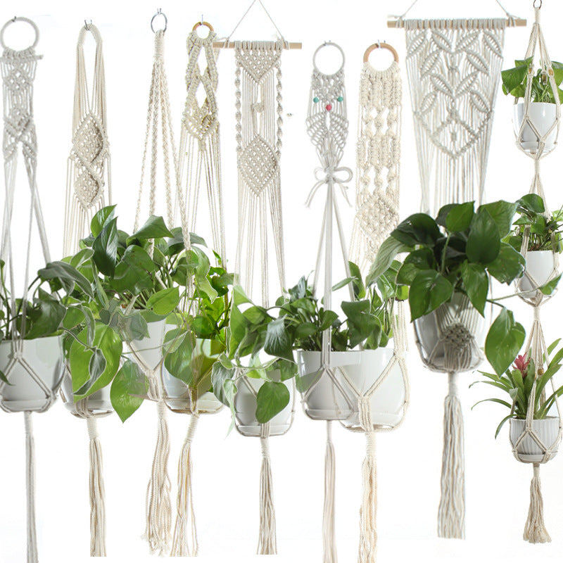 Hanging Basket Cotton Rope Plant Hanger