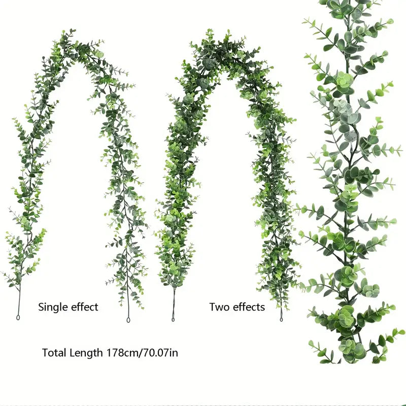 Artificial Eucalyptus Garland for Indoor Outdoor Decor