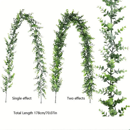 Artificial Eucalyptus Garland for Indoor Outdoor Decor