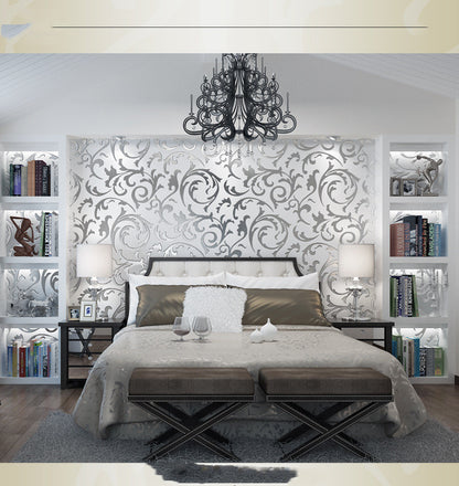 Minimalist European 3D Non-Woven Fabric Wallpaper