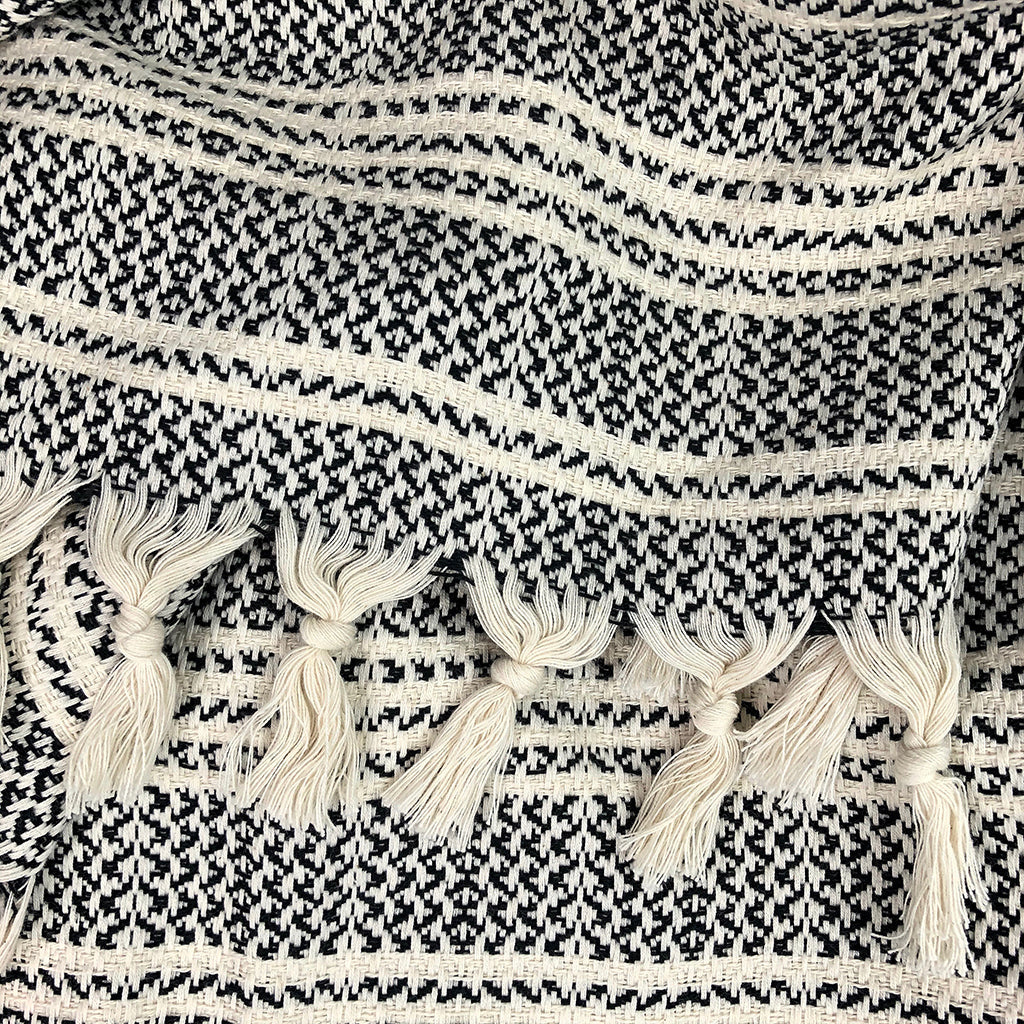 Woven Stripe Turkish Cotton Throw
