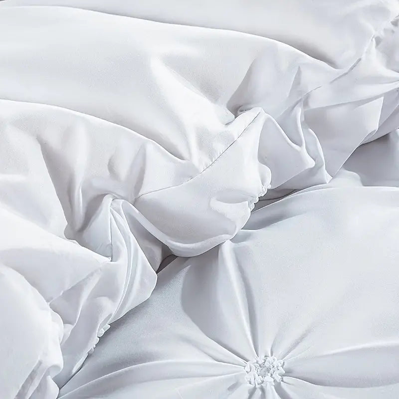3pcs Handmade Decorative Duvet Cover Set 1 Duvet + 2 Pillowcases