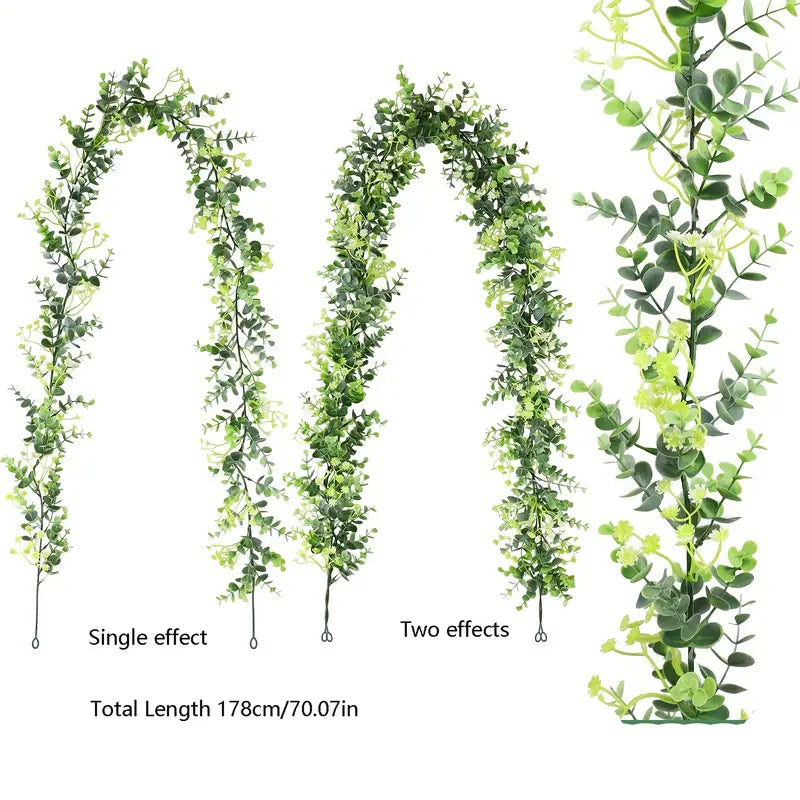 Artificial Eucalyptus Garland for Indoor Outdoor Decor