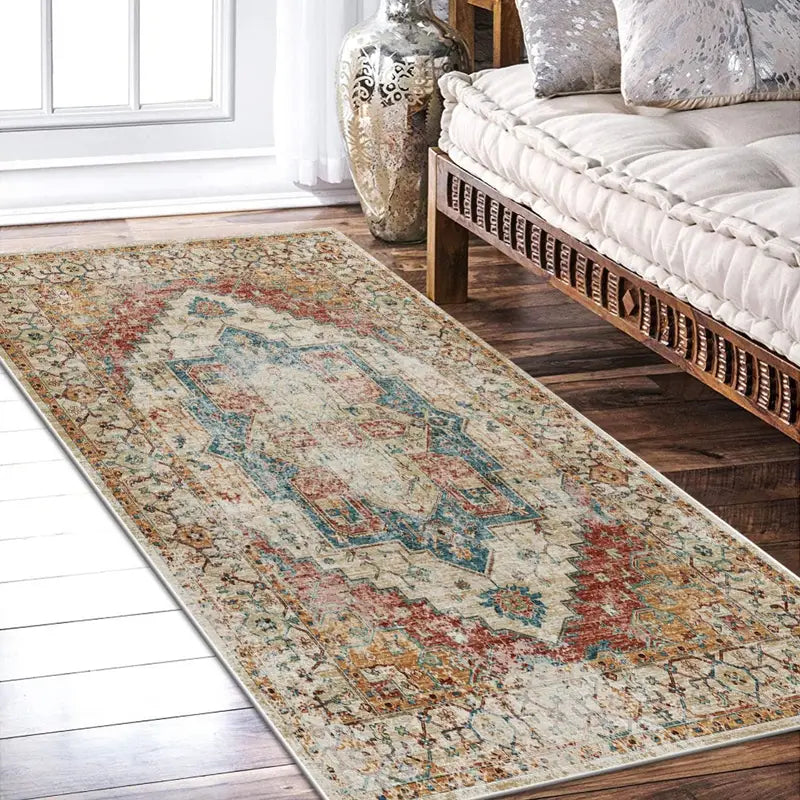 Bohemian Style Non-Slip Velvet-Look Rug One Piece