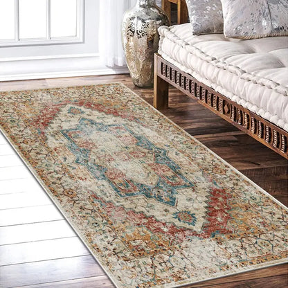 Bohemian Style Non-Slip Velvet-Look Rug One Piece