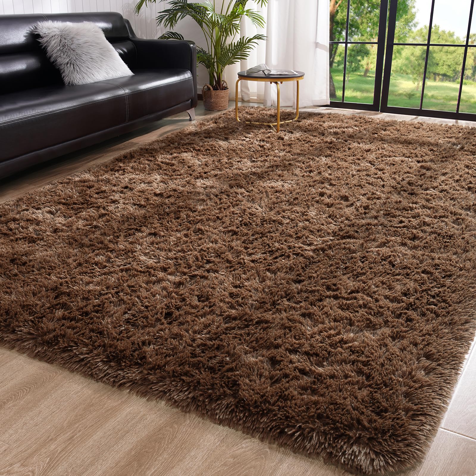8x10 Fluffy Area Rug for Living Room