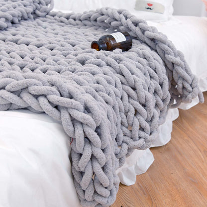 Chunky Knit Throw Blanket 48x71