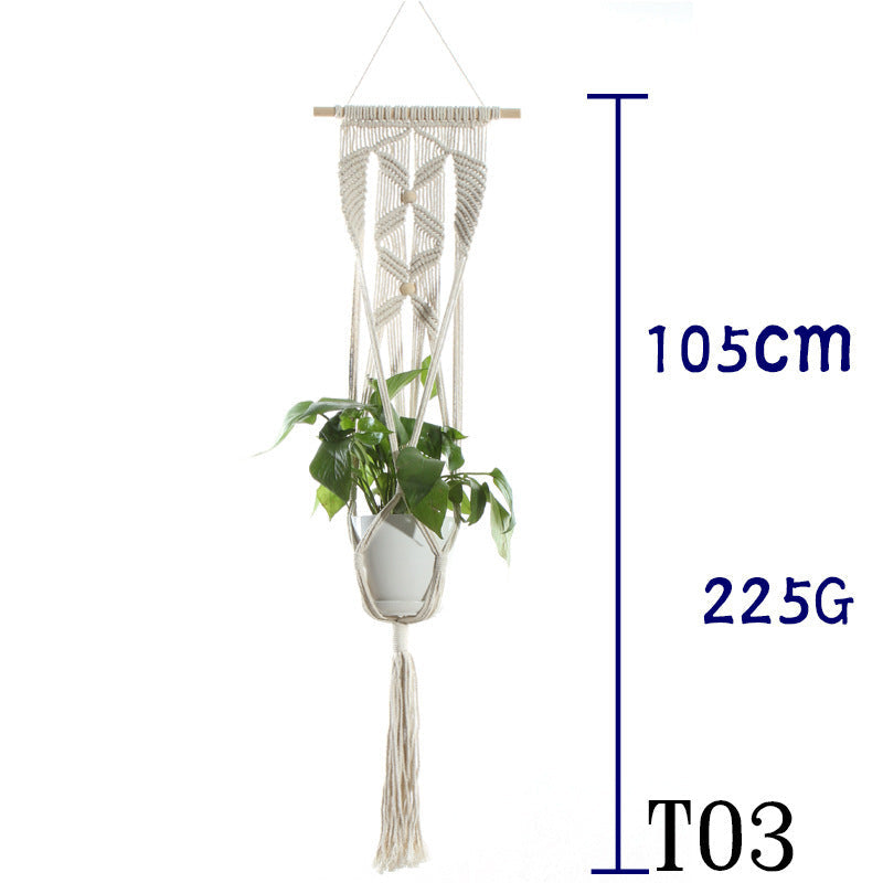 Hanging Basket Cotton Rope Plant Hanger