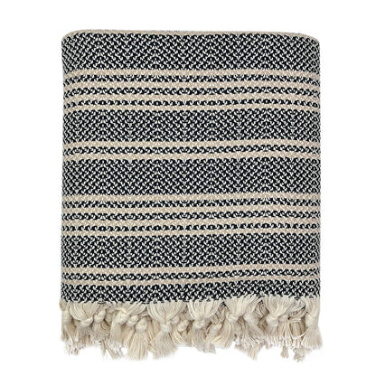 Woven Stripe Turkish Cotton Throw