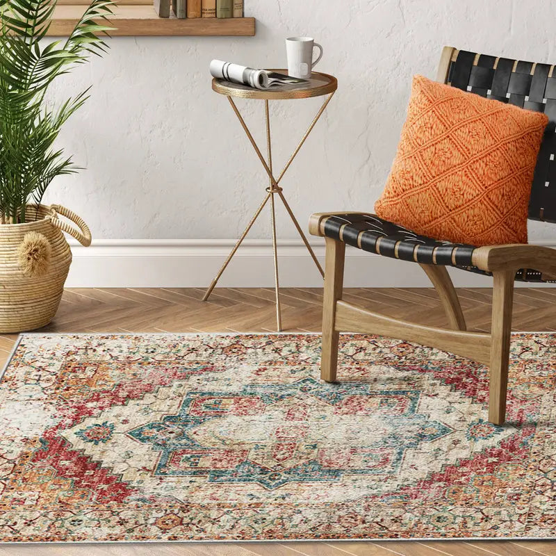 Bohemian Style Non-Slip Velvet-Look Rug One Piece