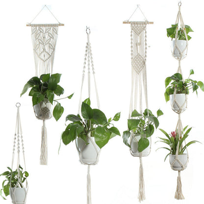 Hanging Basket Cotton Rope Plant Hanger