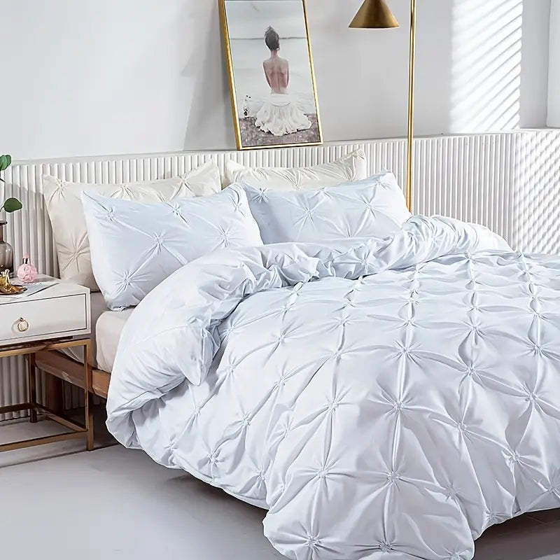 3pcs Handmade Decorative Duvet Cover Set 1 Duvet + 2 Pillowcases
