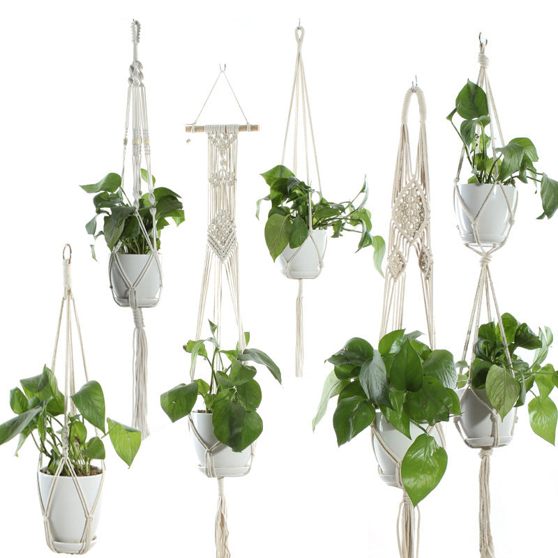 Hanging Basket Cotton Rope Plant Hanger