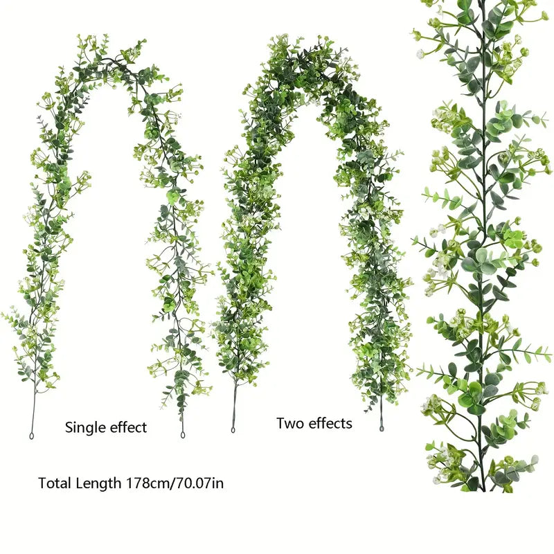 Artificial Eucalyptus Garland for Indoor Outdoor Decor
