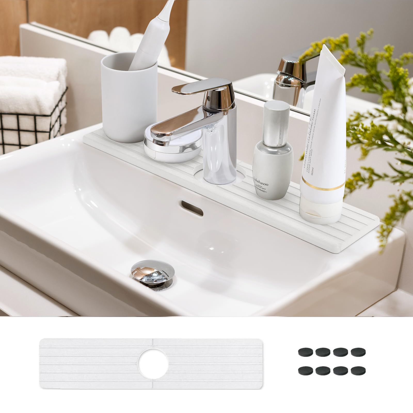 Diatomite Sink Faucet Splash Guard Mat