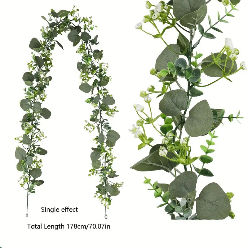 Artificial Eucalyptus Garland for Indoor Outdoor Decor