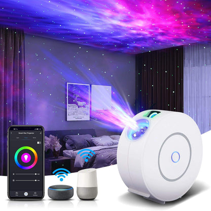 Colorful Star Projection Lamp with Smart App Control